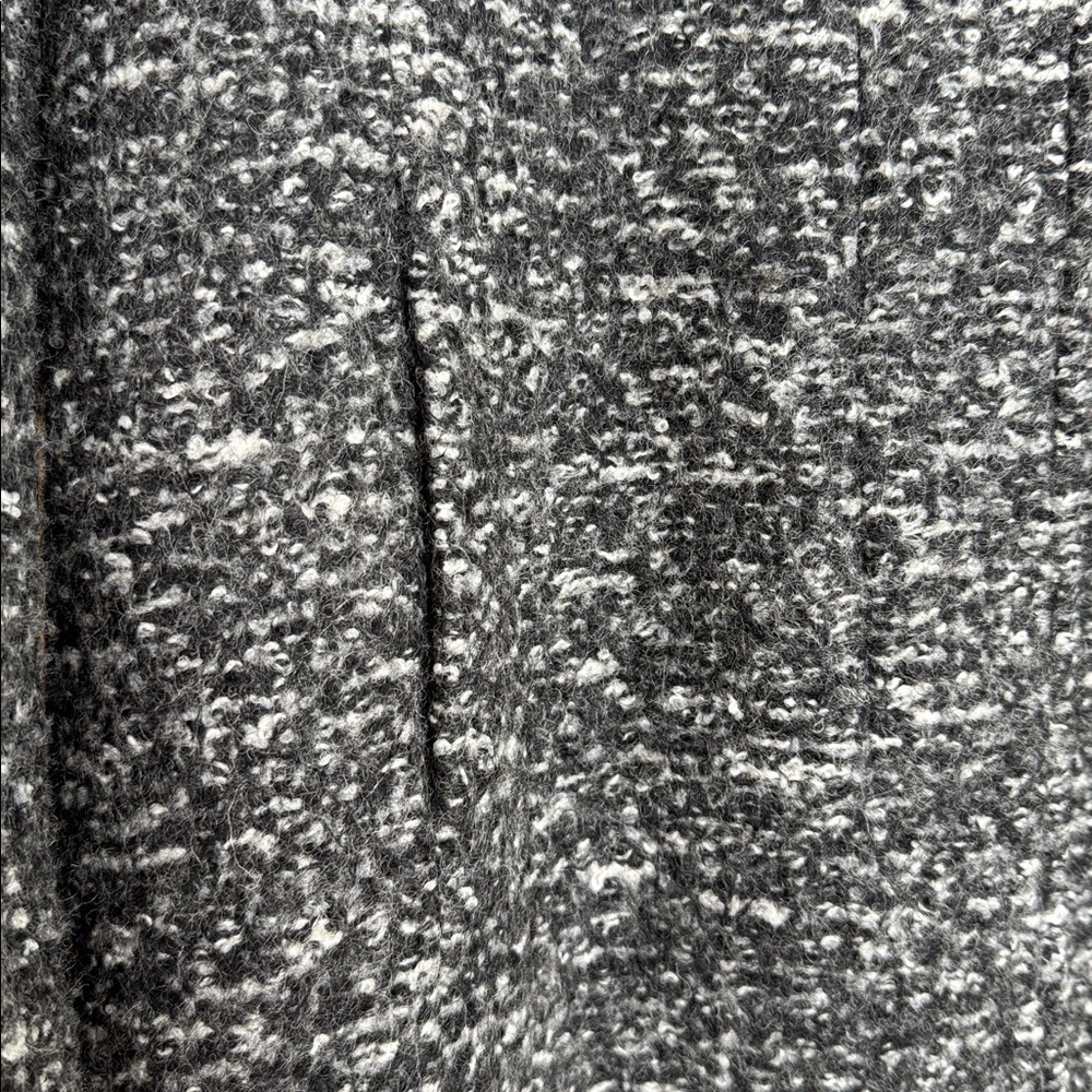 ONLY ONLSEDONA Boucle Wool Black and Gray Coat with Hood - Picture 2 of 7